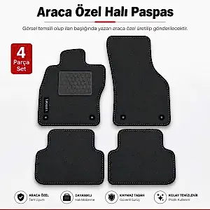 Porsche Cayenne 2002-2010 Halı Paspas Araca Özel Üretim Yazılı