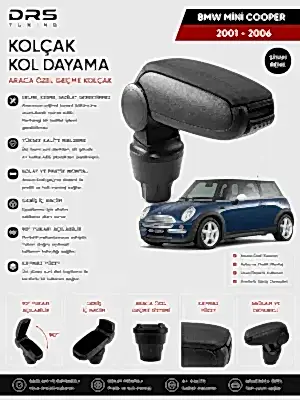 Mini Cooper 2001 - 2006 Kolçak Kol Dayama Siyah
