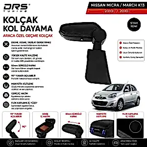 Nissan Micra 2010 - 2017 Kolçak Kol Dayama Siyah