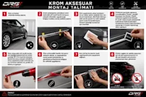 Opel Astra Uyumlu H Hatchback Kapı Koruma Çıtası Krom 2004 Üzeri thumb 2