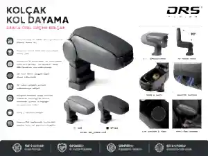 Fiat 500L 2013 - 2018 Kolçak Kol Dayama Siyah