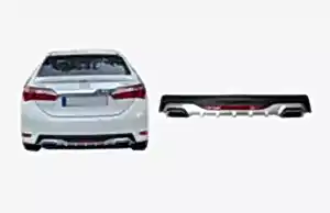 Toyota Uyumlu Corolla 2013-2018 Amg Çift Çıkış Reflektörlü Difüzör