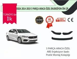 Fiat Egea 2016 Sonrası 3 Parça Ön Lip