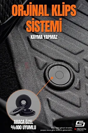 S-Dizayn Ford Courier Panelvan Ön 2'li 3D Pro Havuzlu Paspas 2014-2024 A+ Kalite thumb 5