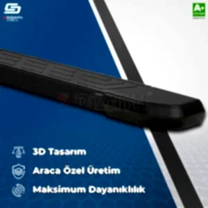 S-Dizayn Opel Grandland X 2 Hybrid NewLine Siyah Yan Basamak 183 Cm 2024 Üzeri A+ Kalite - Görsel 4