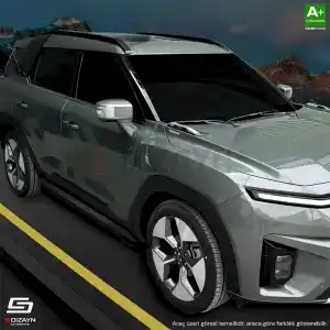 S-Dizayn Opel Grandland X 2 Hybrid NewLine Siyah Yan Basamak 183 Cm 2024 Üzeri A+ Kalite - Görsel 5