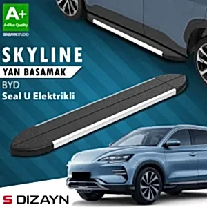 S-Dizayn Byd Seal U Elektrikli Skyline Aluminyum Yan Basamak 193 Cm 2022 Üzeri A+ Kalite