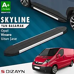 S-Dizayn Opel Vivaro A Uzun Şase Skyline Aluminyum Yan Basamak 263 Cm 2001-2014 A+ Kalite