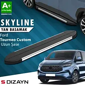S-Dizayn Ford Tourneo Custom 2 Skyline Krom Yan Basamak 263 Cm 2023 Üzeri A+ Kalite