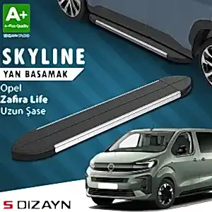 S-Dizayn Opel Zafira Life Skyline Krom Yan Basamak 243 Cm 2020 Üzeri A+ Kalite