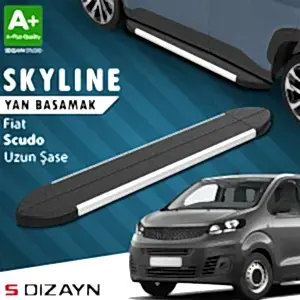 S-Dizayn Fiat Scudo 3 Skyline Aluminyum Yan Basamak 243 Cm 2020 Üzeri A+ Kalite