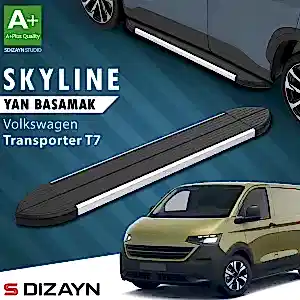 S-Dizayn Vw Transporter T7 Skyline Aluminyum Yan Basamak 223 Cm 2024 Üzeri A+ Kalite