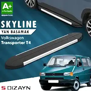 S-Dizayn Vw Transporter T4 Kısa Şase Skyline Aluminyum Yan Basamak 213 Cm 1995-2003 A+ Kalite