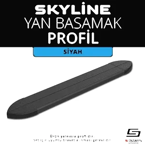 Skyline Siyah Yan Basamak Profil 253 Cm