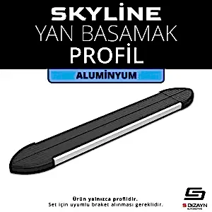 Skyline Aluminyum Yan Basamak Profil 173 Cm Etekli