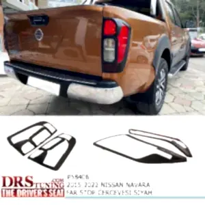 Nissan Navara 2016 Sonrası Far Ve Stop Kaplama Siyah