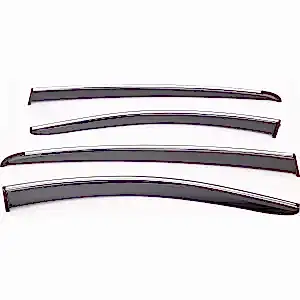 Sunplex Toyota Uyumlu Corolla Cross 2022 Sonrası Chrome Style 4 Lü Set Kromlu Cam Rüzgarlığı Ön Ve Arka Parça