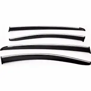 Sunplex Nissan Uyumlu Qashqai 2022 Sonrası Chrome Style 4 Lü Set Kromlu Cam Rüzgarlığı Ön Ve Arka Parça