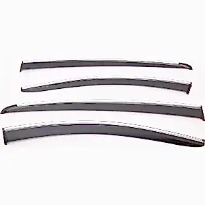 Sunplex Ford Uyumlu Focus 3/4 Hb/Sedan 2011-2017 Arası Chrome Style 4 Lü Set Kromlu Cam Rüzgarlığı Ön Ve Arka Parça