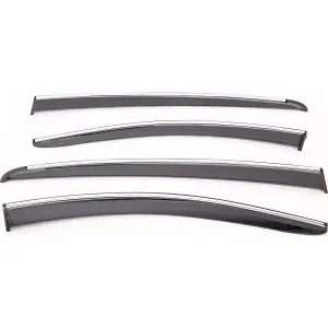 Sunplex Fiat Uyumlu Egea / Fiat Uyumlu Tipo 2015 Sonrası Chrome Style 4 Lü Set Kromlu Cam Rüzgarlığı Ön Ve Arka Parça