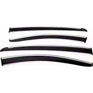 Sunplex Fiat Uyumlu Doblo 2023 Sonrası Chrome Style 4 Lü Set Kromlu Cam Rüzgarlığı Ön Ve Arka Parça