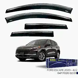 Ford Escape 2020 Sonrası - Kromlu Cam Rüzgarlığı 4Lü Parça