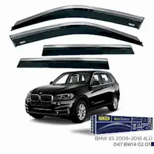 Bmw X5 2009-2018 -  Kromlu Cam Rüzgarlığı 4Lü Parça