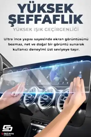 S-Dizayn Fiat Egea Easy Plus 7 İnç 9H Nano Multimedya Ekran Koruyucu (MAT) 2022-2023 A+ Kalite thumb 2