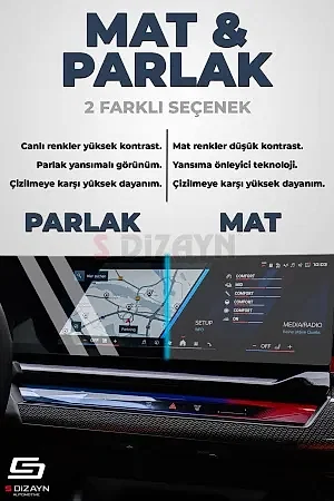 S-Dizayn Fiat Egea Easy Plus 7 İnç 9H Nano Multimedya Ekran Koruyucu (MAT) 2022-2023 A+ Kalite thumb 5