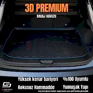 S-Dizayn Ford Connect 3D Pro Bagaj Havuzu 2002-2013 A+ Kalite