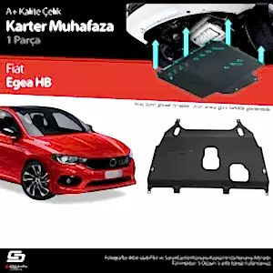 S-Dizayn Fiat Egea Sedan Çelik Karter Muhafaza Koruma 2015 Üzeri A+ Kalite