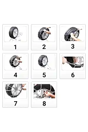 Kar Zinciri 245/45/r17 4x4 Tipi Binek Suv Minibüs Takmatik Kolay Montaj thumb 2