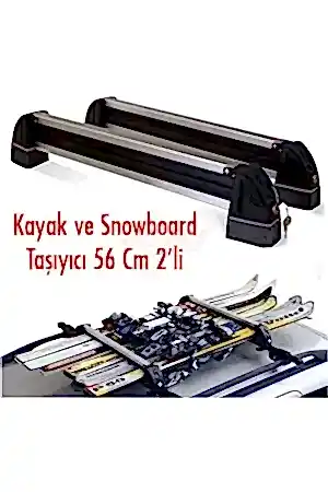 Kilitli Snowboard/Kayak Bagajı 56 Cm 2'Li