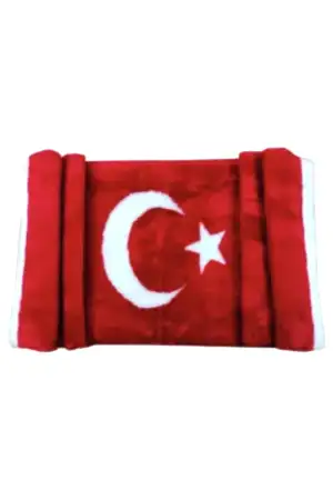 Oto Torpido Üstü Peluş Örtü Türk Bayrağı Desenli Tasarım