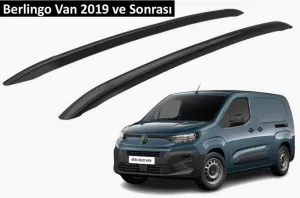 Citroen Berlingo Van 2019 Ve Sonrası Orjinal Tip Oem Tavan Çıtası (Siyah Renk)