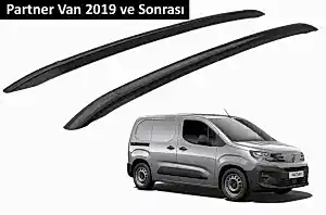 Peugeot Partner Van 2019 Ve Sonrası Orjinal Tip Oem Tavan Çıtası (Siyah Renk)