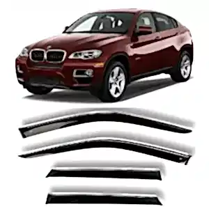 Bmw X6 E71 2008-2015 Kromlu Cam Rüzgarlığı (İthal)