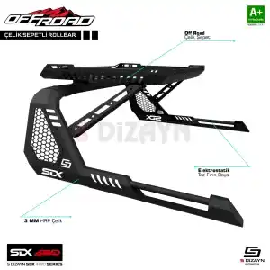 S-Dizayn Sdx 4Wd Off Road Vw Amarok 2 Sepetli Çelik Roll Bar V1 2023 Üzeri