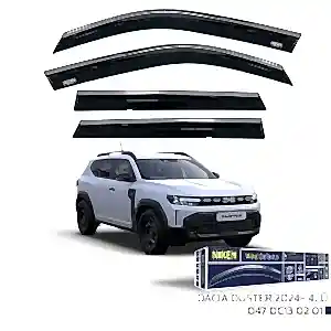 Dacia Duster 2024 - Kromlu Cam Rüzgarliği 4Lü