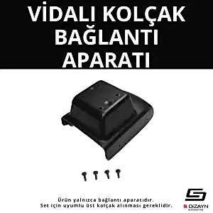 S-Dizayn Dacia Duster 2 Abs Vidalı Kol Dayama Kolçak Alt Adaptör 2018-2023 A+Kalite