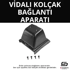 S-Dizayn Vw Polo 5 Abs Vidalı Kol Dayama Kolçak Alt Adaptör 2009-2017 A+Kalite