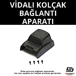 S-Dizayn Peugeot 301 Abs Vidalı Kol Dayama Kolçak Alt Adaptör 2012 Üzeri A+Kalite