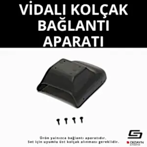 S-Dizayn Peugeot 208 Abs Vidalı Kol Dayama Kolçak Alt Adaptör 2012-2019 A+Kalite
