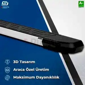 S-Dizayn Suzuki SX4 2 S-Cross NewLine Aluminyum Yan Basamak 173 Cm 2014-2021 A+ Kalite thumb 4