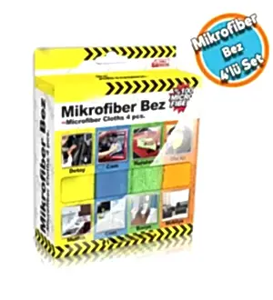 Araba Araç Otomobil Oto Ev Zemin Parke Kurulama Temizleme Mikrofiber Bez Kutulu 4'Lü Set