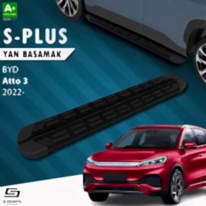 S-Dizayn Byd Atto 3 S-Plus Siyah Yan Basamak 193 Cm Etekli 2022 Üzeri