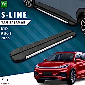 S-Dizayn Byd Atto 3 S-Line Aluminyum Yan Basamak 193 Cm 2022 Üzeri