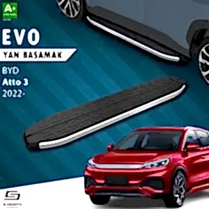 S-Dizayn Byd Atto 3 Evo Krom Yan Basamak 193 Cm 2022 Üzeri