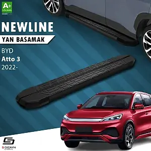 S-Dizayn Byd Atto 3 Newline Siyah Yan Basamak 193 Cm 2022 Üzeri
