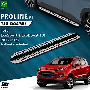 S-Dizayn Ford Ecosport 2 Oem Still Pro V2 Aluminyum Yan Basamak 173 Cm 2018-2022